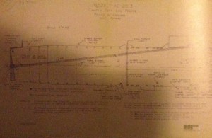 These are the deck plans for angled modifications aboard the USS Midway in 1952. Photo credit: